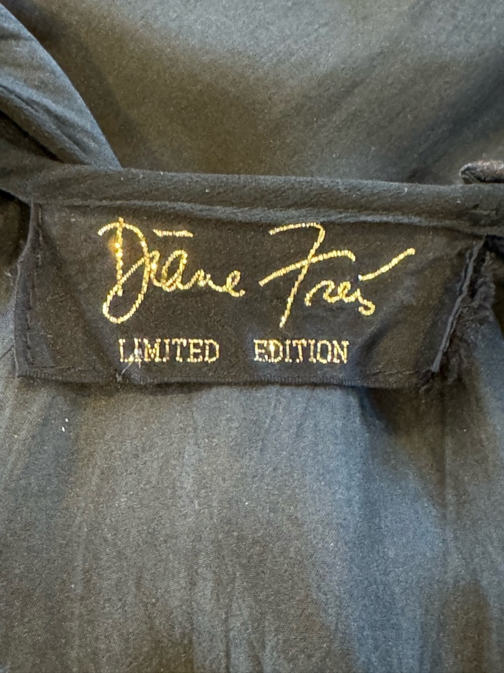 Vintage Diane Freis Limited Edition Silky Chiffon Velvet Burnout Ruffle Dress 🔥 - Picture 4 of 11